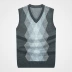 Mùa xuân và mùa thu Người cha trung niên trở lên tải áo len nam hình thoi áo vest không tay vest áo len đan áo khoác cardigan học sinh Dệt kim Vest