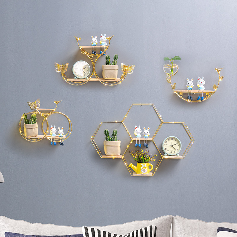 Ins creative nordic style home wall decoration living room bedroom room decoration dining room decoration rack