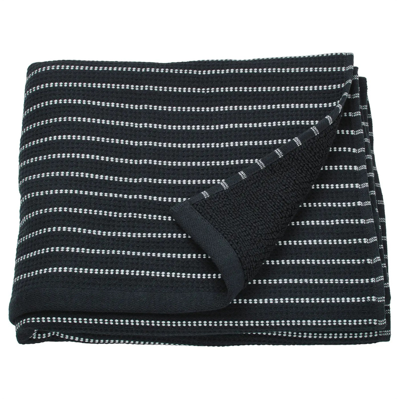 Ikea Bröllings Bath Towel, Pure Cotton, Black, 70X 140cm