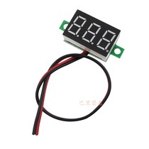 Digital voltmeter 3 2~30V (two-wire) red car motorcycle electric car digital voltmeter