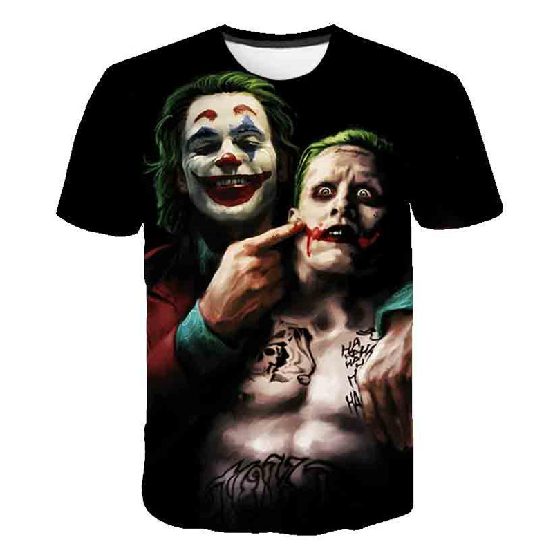 Joker 3D Loose T-Shirt Short Sleeve Top 小丑3DT恤短袖上衣