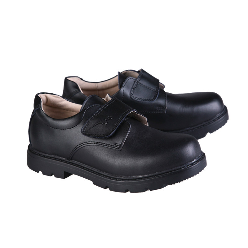 Beautiful O School Shoes Shenzhen Elementary School Kids Shoes Courtesy Shoes Men's Black Leather Shoes Performance Shoes