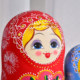 10-layer new Russian matryoshka doll, rich flower forged wood educational toy, Children's Day New Year gift, 21cm high, ten layers