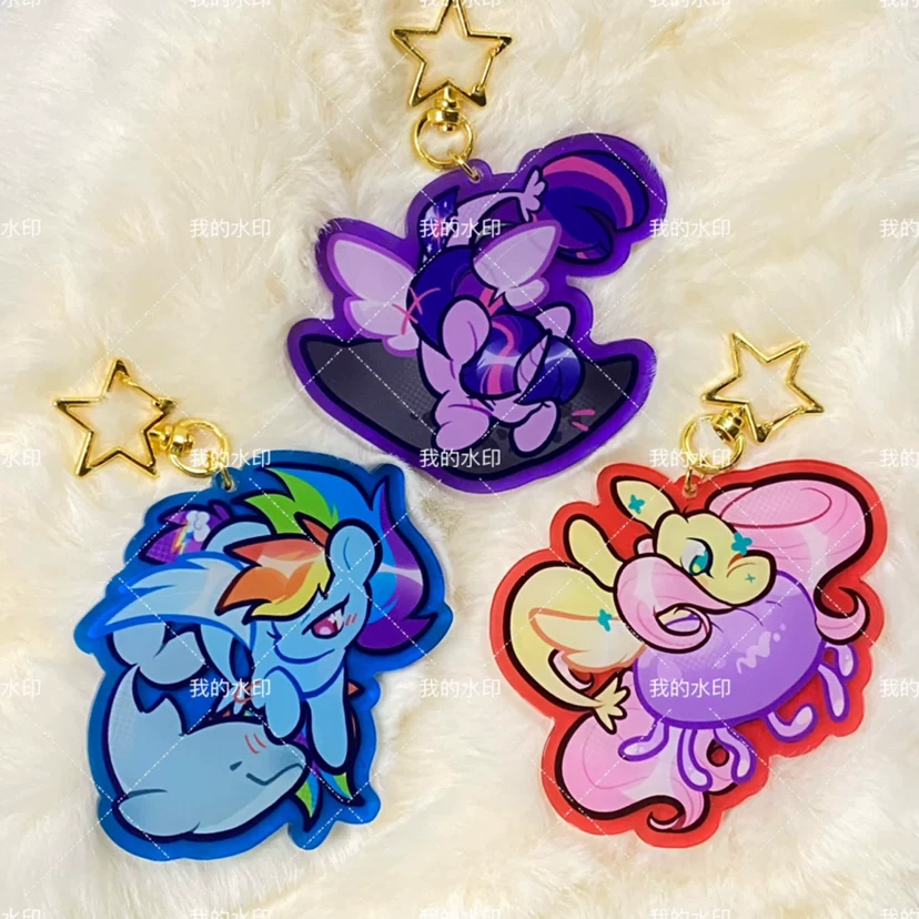 [Маленькая Пони] [Spot] MLP Рыба и Лошадь серия Золотая звезда пряжка Цветной подвесной элемент