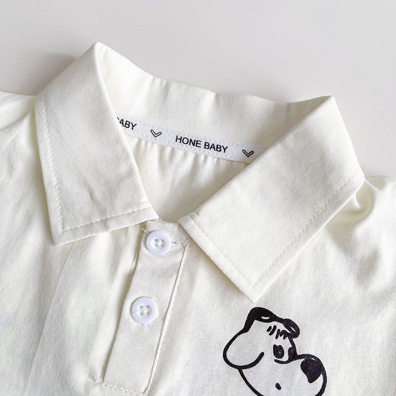 Toddler Boys Summer Polo Outfit - Cute Puppy Print Short Sleeve Set (1-5 Years) O1CN01xNdXIQ1D0a7j5Smqu !!3812070154