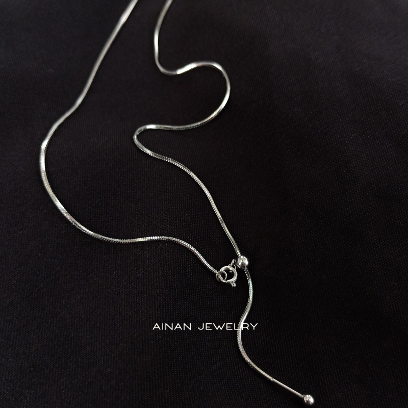 The Inside and Outside Are the Same Color and Do Not Fade. Universal Screw Beads Snake Bone Pendant Necklace for Women, Octagonal Mirror Surface, Strong Light, Long-Lasting Shine The Inside and Outside Are the Same Color and Do Not Fade. Universal Screw Beads Snake Bone Pendant Necklace for Women, Octagonal Mirror Surface, Strong Light, Long-Lasting Shine