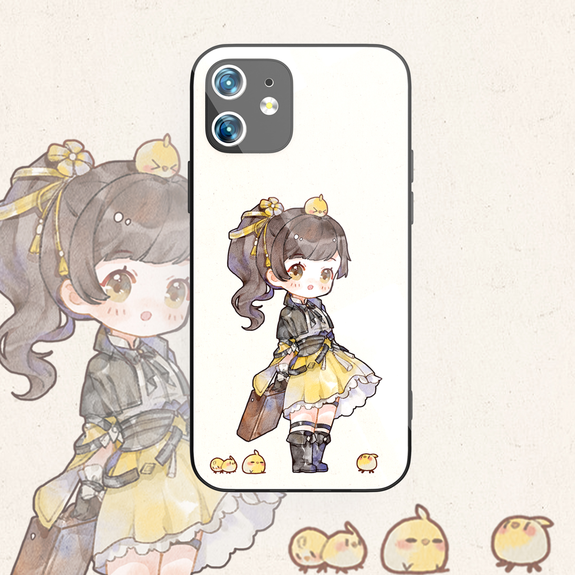 Jianwang 3 Genuine Doujin Authorized Xiaohei Produced All-Sect Lolita Mobile Phone Protective Shell Seven Show Ten Thousand Flowers Long Song