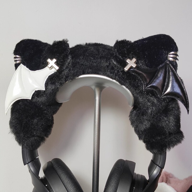 Original Genuine Devil Cat Headphone Protective Cover with Cat Ears, Suitable for Xmbose Razer Apm Hurricane 23 Cat Ear Accessories Original Genuine Devil Cat Headphone Protective Cover with Cat Ears, Suitable for Xmbose Razer Apm Hurricane 23 Cat Ear Accessories