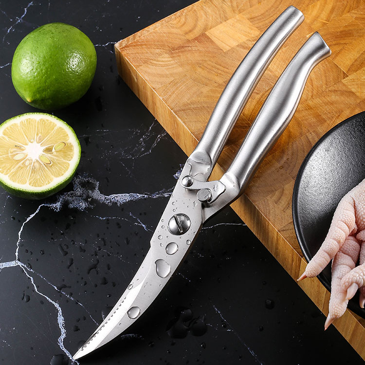 German multifunctional kitchen scissors stainless steel chicken bone scissors food scissors home killing fish grilled meat bone scissors
