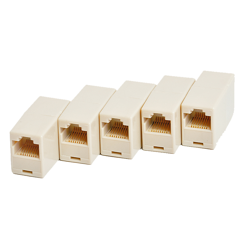 Special promotion RJ45 network cable connector Network straight-through head Network cable docking head Extension network cable Network double-through head