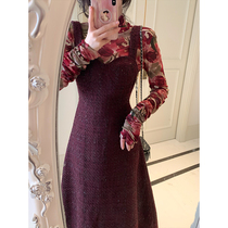 Big Eees premium chic corset suspender skirt spring dress new pure desire senior sense retro red dress women