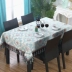 Bàn cà phê phong cách châu Âu khăn trải bàn vải nghệ thuật hình chữ nhật hộ gia đình bàn ăn vải tròn khăn trải bàn vuông cao cấp phòng khách sang trọng màu đỏ - Khăn trải bàn Khăn trải bàn