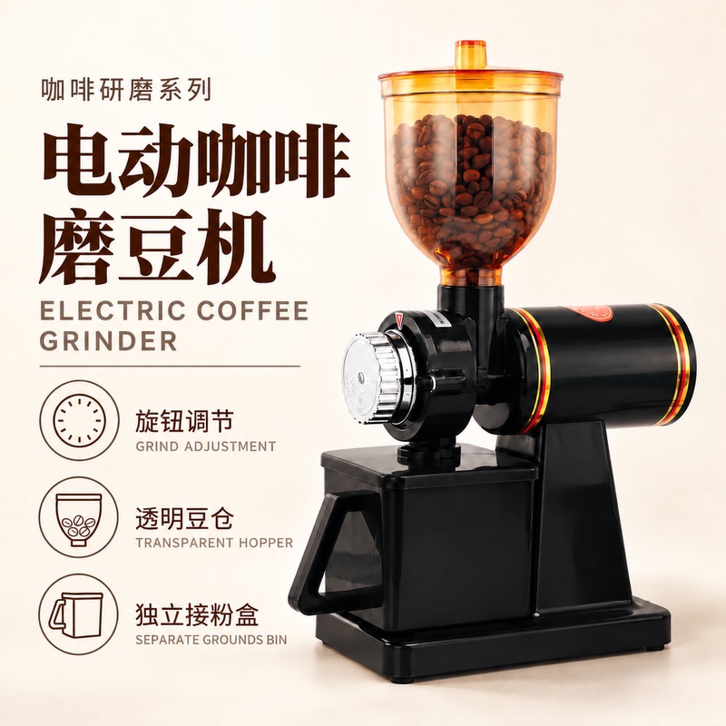 Electric Coffee Grinder for Home Use, Small Eagle-Shaped Hand-Brewed Espresso Coffee Grinder