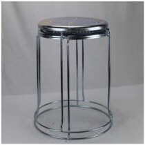 Home Round Bench Steel Bench Iron Pan Bench Hotel with stool Stool Reinforced Cool Tray Stool Thickened Adult Table Stool