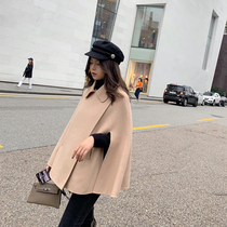 13 Liangpin small 100 wool double-sided cloak 150 coat 2020 new fashionable woolen coat women