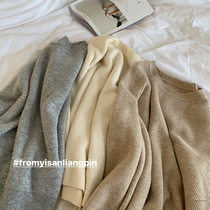 One-three good-quality small man basic model with a round neck pullover bottom sweater womens knitted warm inner top