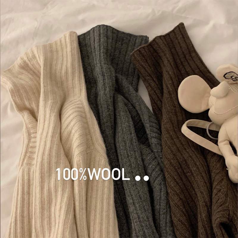 13 good products small and furious push ~ 100 wool foreign pie trendy high collar sweater women's 2021 new knitted blouses blouses