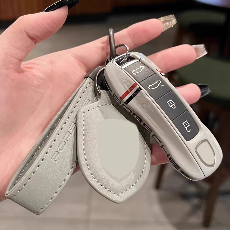Porsche Track Edition Key Case New Cayenne Macan 718 Panamera 911 Taycan 922 Keychain Cover