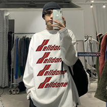 WE11DONE TRACK three-color barrage niche tide brand all-match Korean version loose mens couple long-sleeved sweater