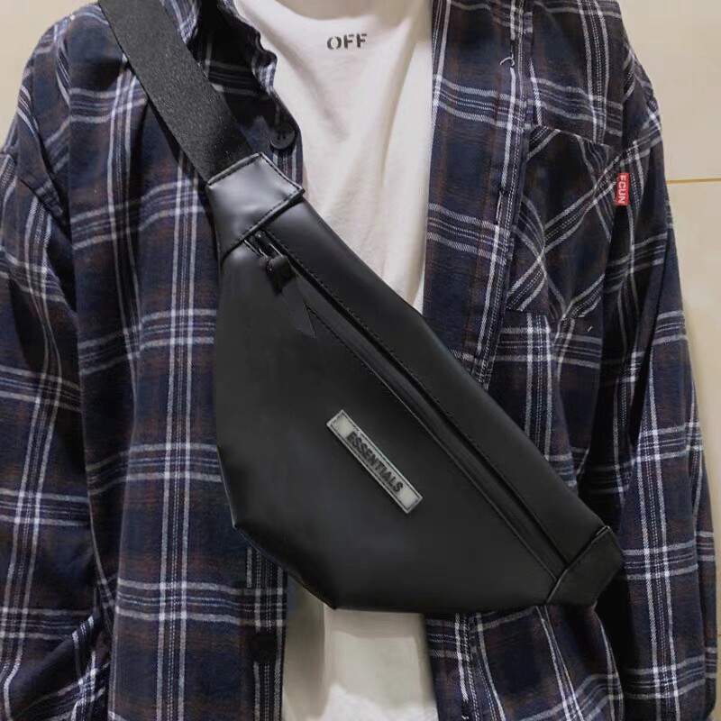 FOG FEAR OF GOD double line ESSENTIALS Tide brand shoulder bag shoulder bag chest bag running bag