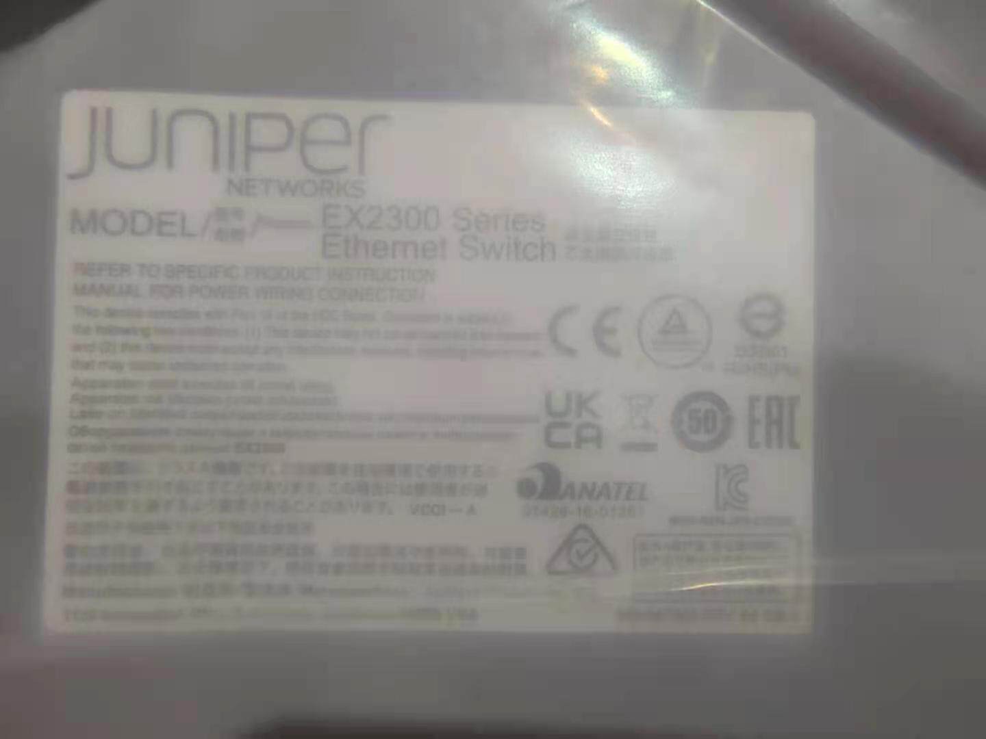 Juniper EX2300-24T 24P 24-port Gigabit 4 Port 10G sfp GMT 3-layer switch