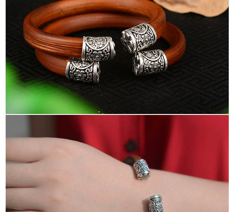 Gửi cha mẹ lòng trung thành Tây Tạng Vân Nam nho máu hoang dã King Kong nho mở vòng tay nam nữ trang trí với các mô hình khác nhau - Vòng đeo tay Cuff vòng đá thạch anh