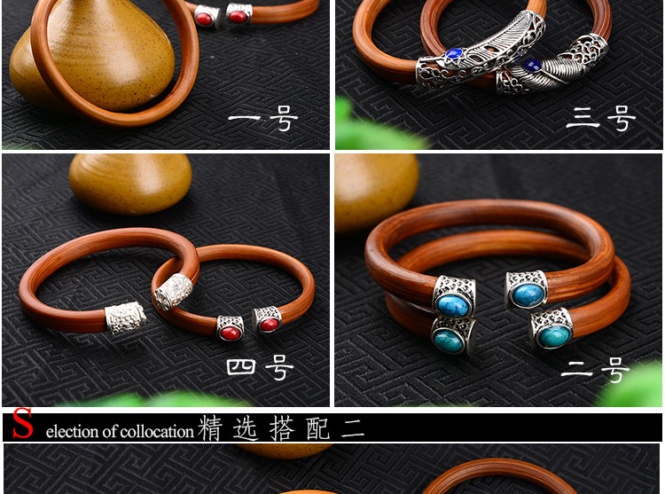 Hạt Tingting tự nhiên Tây Tạng Vân Nam Vua hoang dã Kong Vine Vòng tay mây máu sống đôi vòi nam nữ trang sức vòng tay Cuff