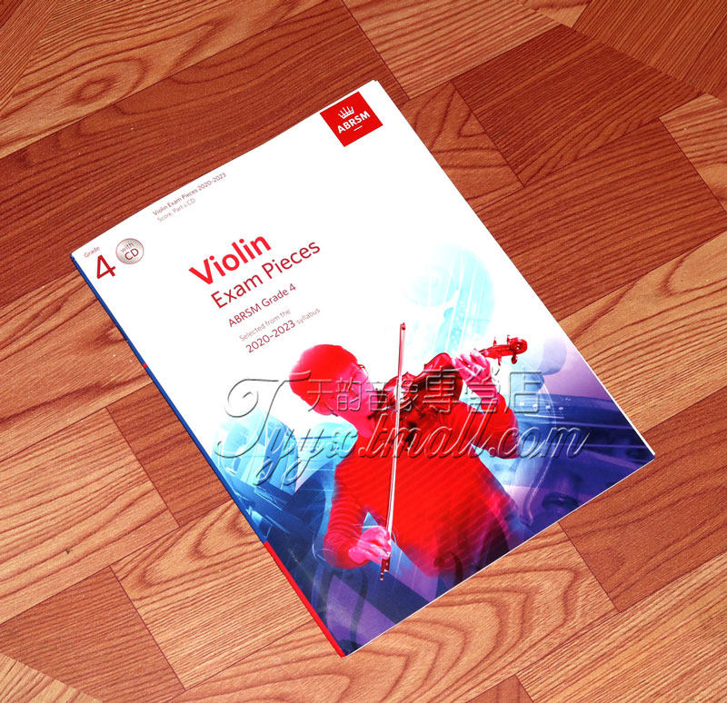 Genuine English imperial examination examination for violin examination works 4th Level 2020-2023 attached CD Band Steel Spectrum English version