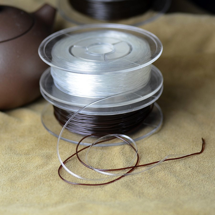 Japan Import Elastic Wire Round Stock Bull Fascia Crystal Fiberglass Elastic Rope Hand Strings of Buddha bead elastic rope sturdy and abrasion resistant