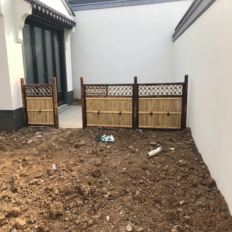 Custom Japanese bamboo fence fence garden bamboo fence garden partition decorative railing anti-corrosion wood fence bamboo fence