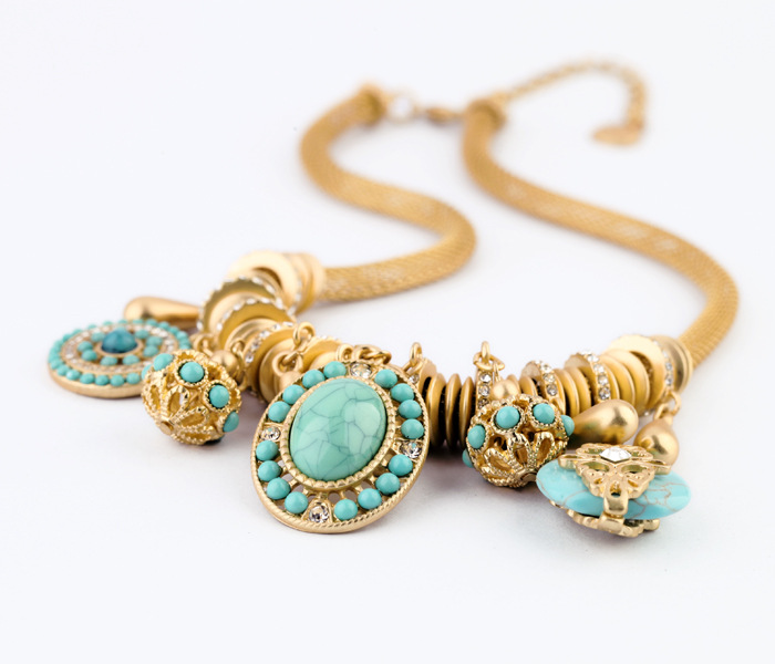 Alloy Fashion Geometric necklace(red) NHXW0117-red