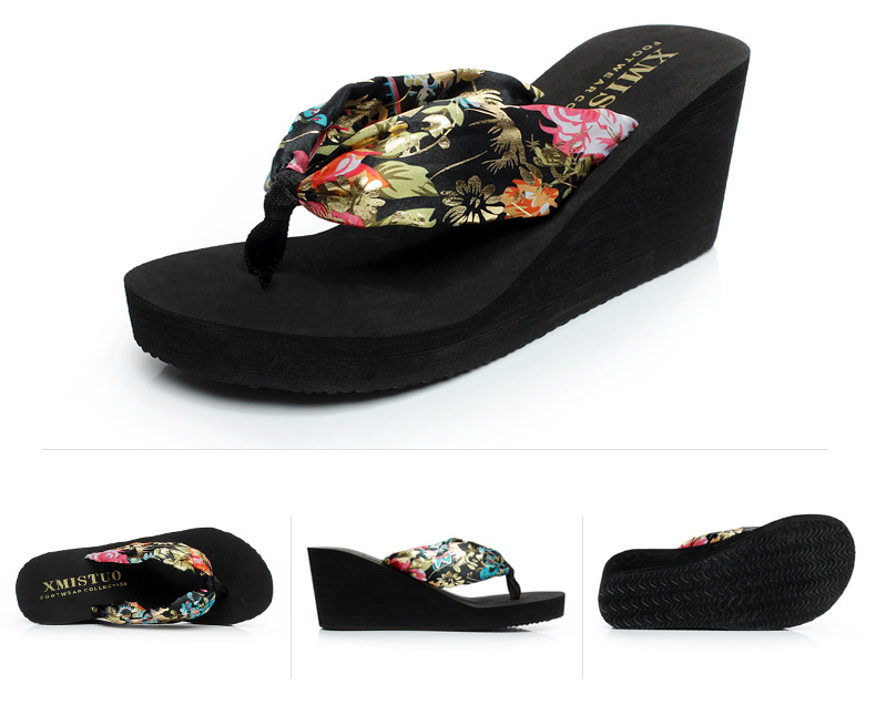 Plastic Fashionflip flop(Black Zebra Pattern - 5 yards) NHXW0134-Black Zebra Pattern - 5 yards