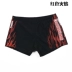 Quần bơi cổ điển Flame Quần bơi nam Thời trang phù hợp Quần boxer Lướt sóng Quần XL bãi biển Quần short nóng Nam bơi đầm