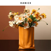 HANICE Nordic INS Morandi en céramique minimaliste en céramique florale floraux florales florales florales florales florales avec un ourlet décoratif