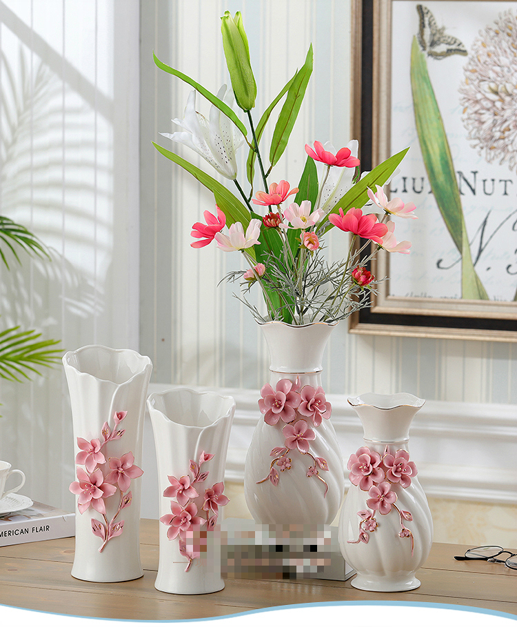 European ceramic vase furnishing articles sitting room simulation flower arranging flower flower implement creative home wine table decorations