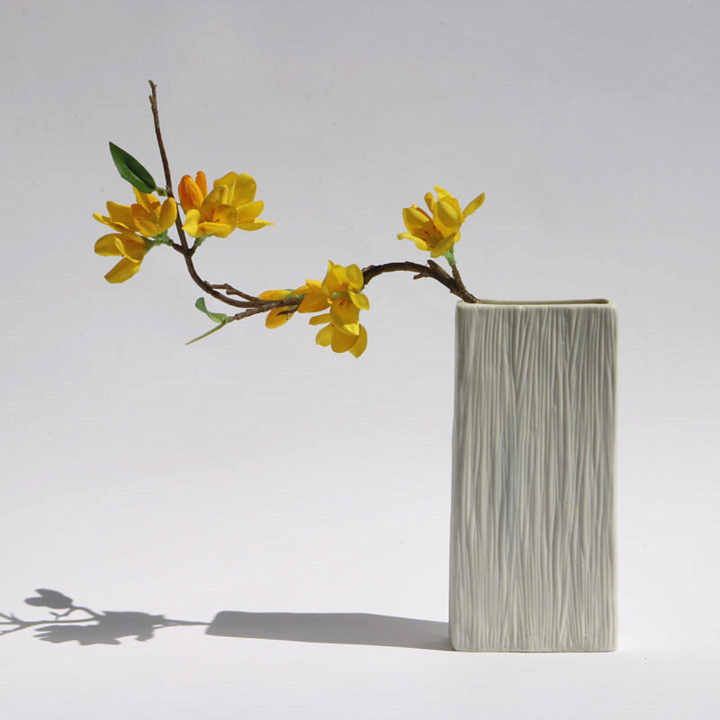 New simple fashion European ceramic vase creative manual pull embryo a fold handicraft furnishing articles