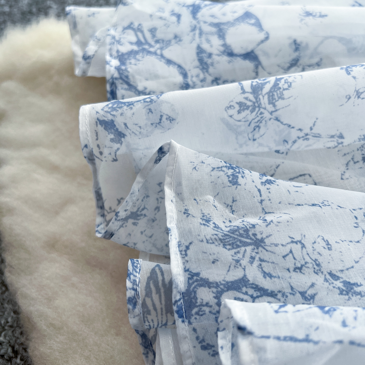 French super fairy style square neck puff sleeves waisted floral dress