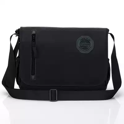 Men's shoulder bag Nylon waterproof Oxford cloth bag casual Korean outdoor oblique cross bag boys school bag horizontal large bag