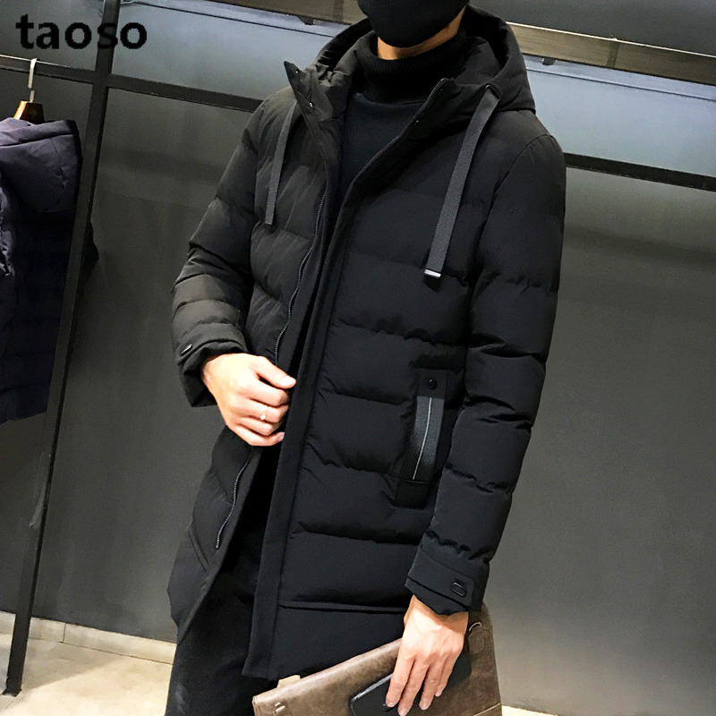 【TAOSO】潮牌新款羽绒棉服外套中长款-秒客网