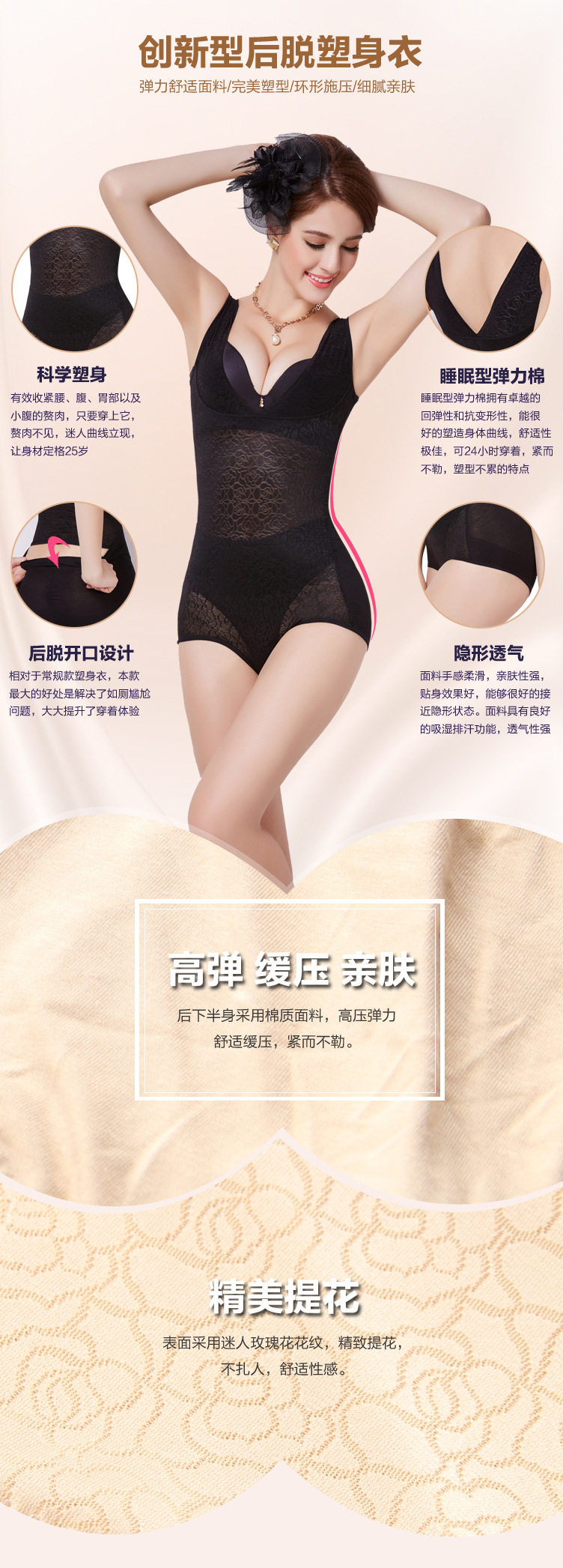 Sous-vêtement minceur sexy en nylon - Ref 687035 Image 10