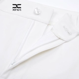 邢氏 Летние белые цветные штаны, 2020, высокая талия, большой размер