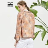 邢氏 Осенняя тонкая куртка для матери для отдыха, большой размер, круглый воротник, коллекция 2021