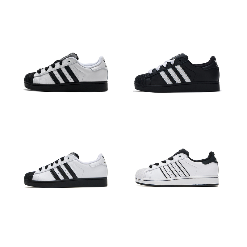 Adidas Superstar 2 Trefoil Shell Toe Panda Black and White Sneakers Kk4473 Kk4474