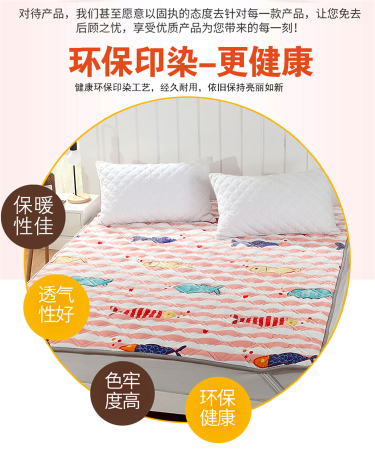 bộ đồ giường flannel nệm pad đệm trở lại phần phụ mỏng nệm giường là 1,5 m 1,8 m 1,2 nệm Coral - Nệm cao su tổng hợp