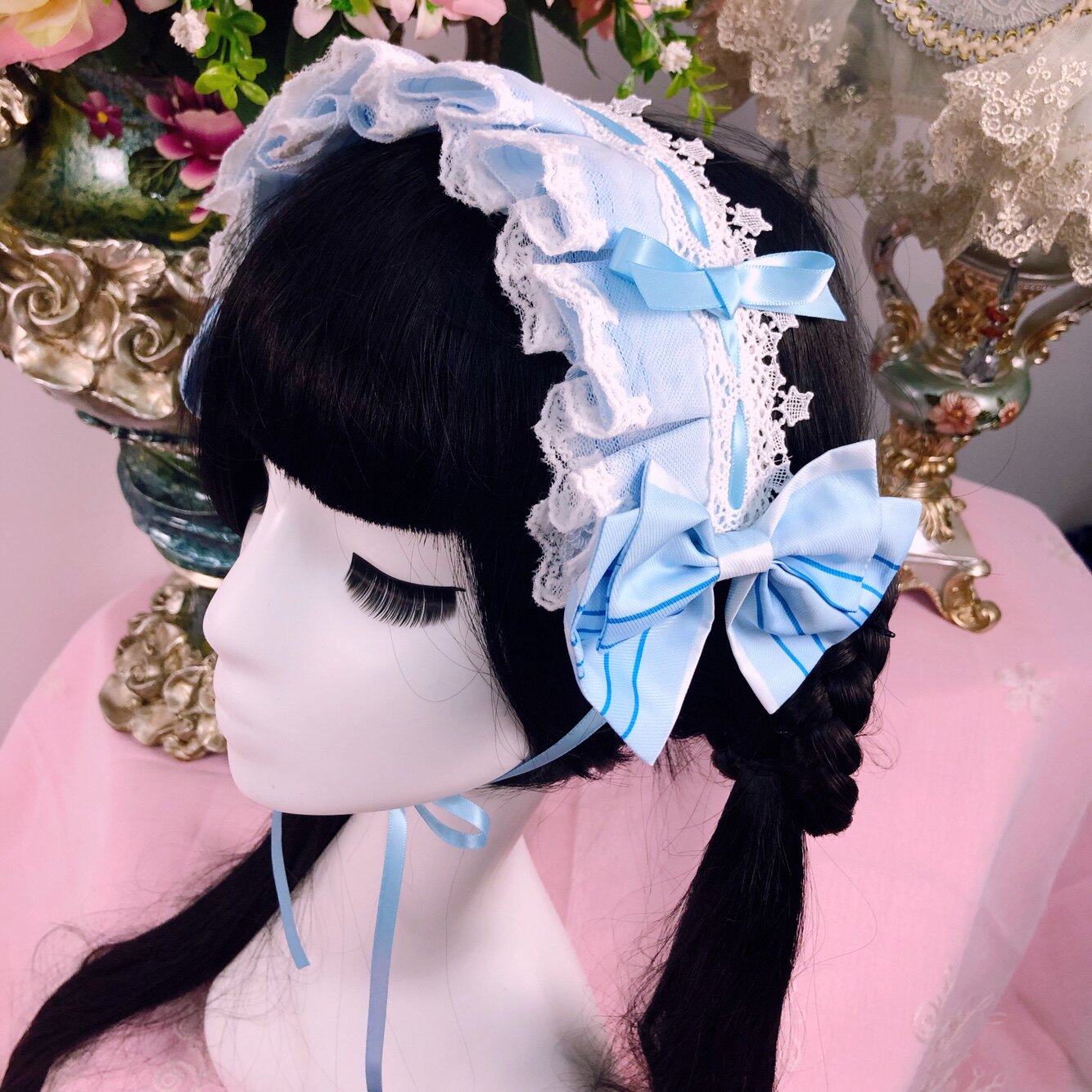 【 Hair Accessories 】 Original design lolita hair band and hair accessory clip for Star Paradise
Printed lace kc