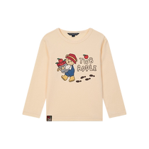 TeenieWeenie Kids 24 autumn new boys and girls ribbed round neck comfortable printed T-shirt