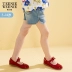 TeenieWeenie Kids Little Bear Quần áo trẻ em cho bé gái Quần short denim mới hợp thời trang Mùa hè / - Quần jean