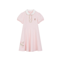 TeenieWeenie Kids 24 été nouveau style filles petit revers brodé robe douce