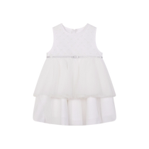 TeenieWeenie Kids 24 summer new baby girl solid color sweet princess style dress