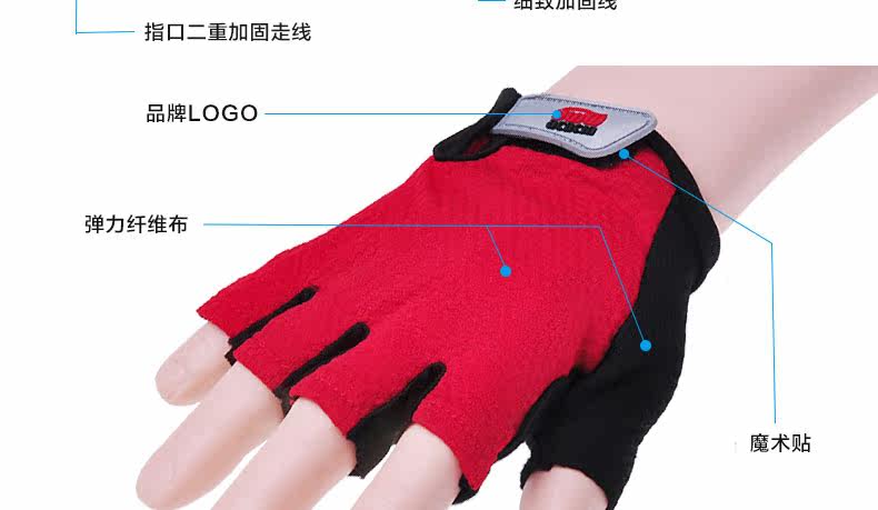 Gants pour vélo mixte - Ref 2247459 Image 11